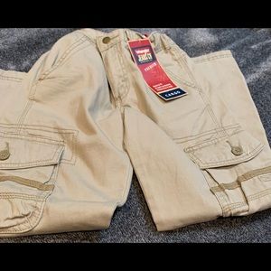 Size 7 Khaki Wrangler cargo pants